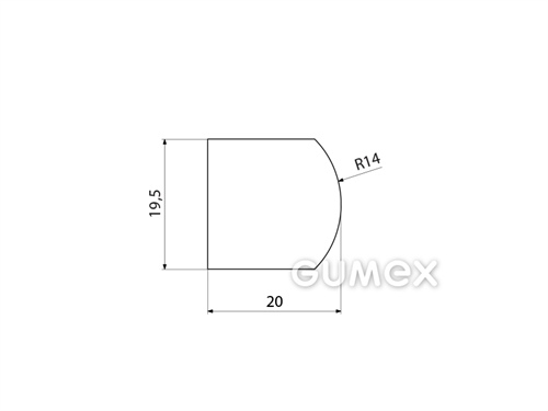 GUMMIPROFILE D-FORM - NR - SBR